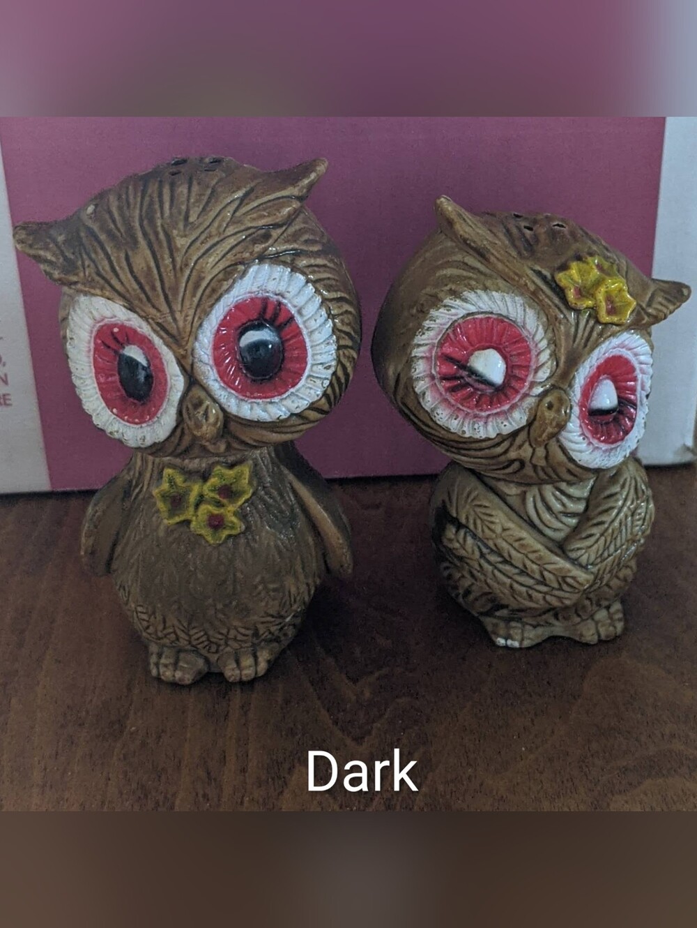 🦉Vintage Hong Kong Owl Salt And Pepper Shakers